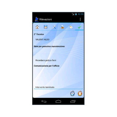 Gimi Mobile APP - Note/comunicazioni e chiusura rilevazione lavori