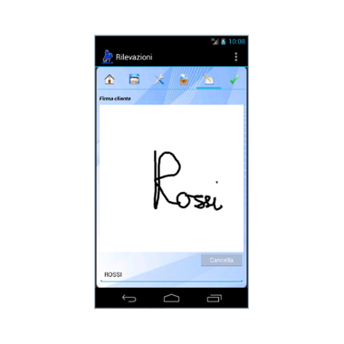 Gimi Mobile APP - Acquisizione firma cliente