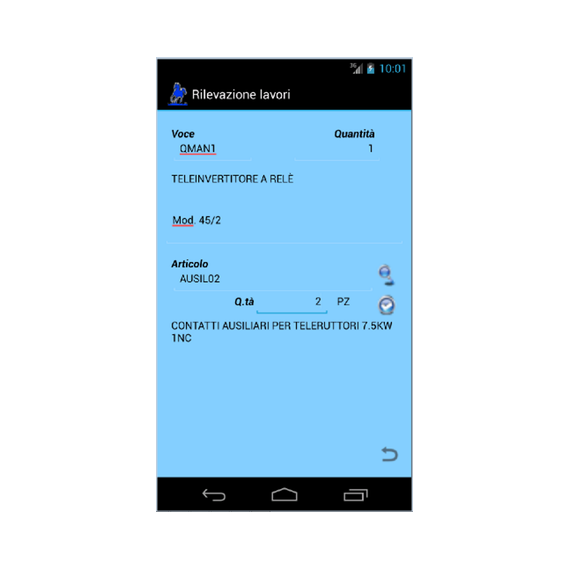 Gimi Mobile App - Rilevazione lavori